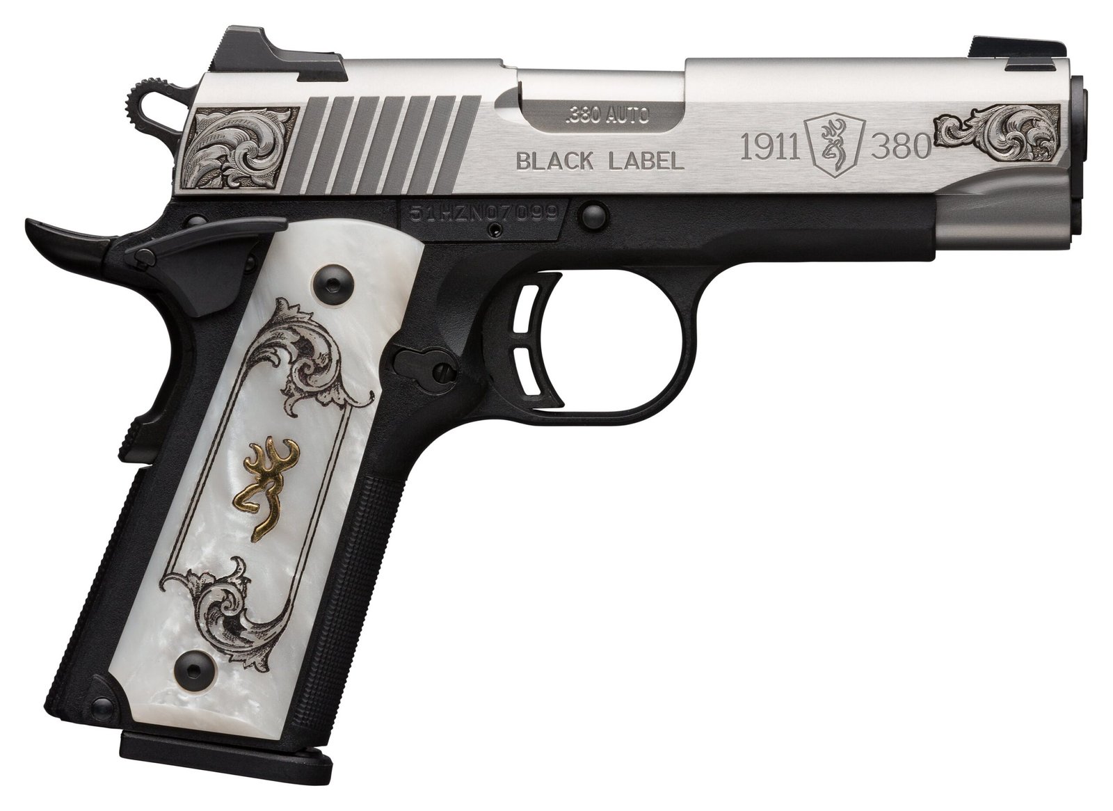 Browning 1911-380 BL 380ACP 3.6" Engr