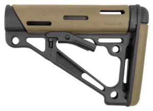Hogue AR-15 Collapsible Stock - FDE Rubber Commercial