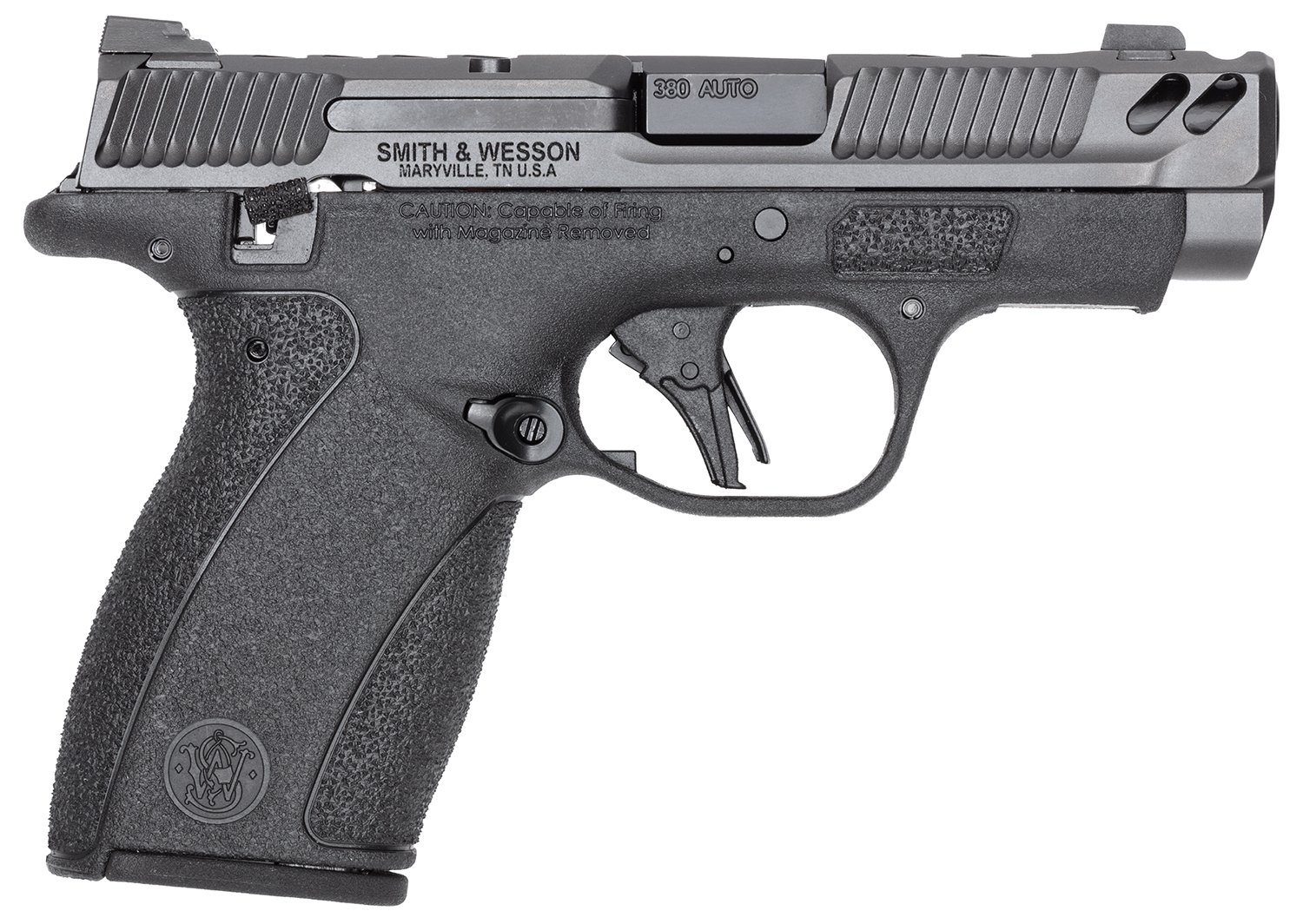 S&W Bodyguard PC Carry Comp - 380 10/12 Mags BLK Safety