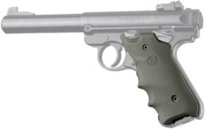 Hogue Grips Ruger Mkiv Rubber - Grip W/ Finger Grooves OD GRN