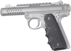 Hogue Grips Ruger 22/45 Mkiv - Rubber Grips/Finger Grooves BL