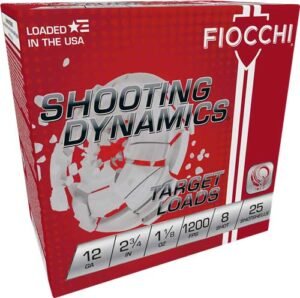 Fiocchi 12GA 2.75" 1-1/8OZ #8 - 1200FPS 250RD Case Lot