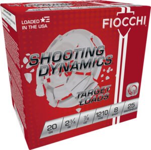 Fiocchi 20GA 2.75" 7/8OZ #8 - 1210FPS 250RD Case Lot