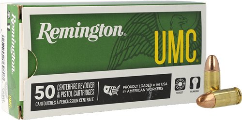 Remington Umc 9mm Luger 147GR - FMJ 50RD 10BX/CS