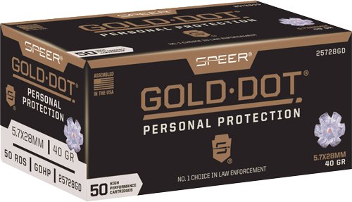 Speer Gold Dot 5.7X28 40GR - GDHP 50RD 10BX/CS