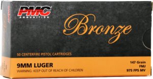 PMC 9mm Luger 147GR FMJ - 50RD 20BX/CS