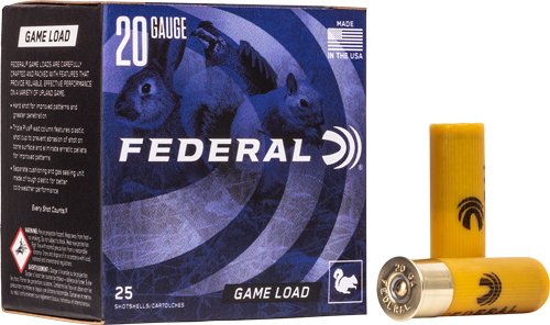 Federal Game Load 20GA 2.75" - 7/8OZ #6 1210FPS 250RD Case