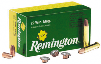 Remington 22WMR 40GR JHP - 1910FPS 50RD 40BX/CS