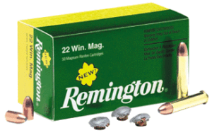 Remington 22WMR 40GR JSP - 1910FPS 50RD 40BX/CS