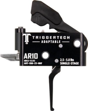 Triggertech AR10 Single Stage - Adaptable Straight Flat Black