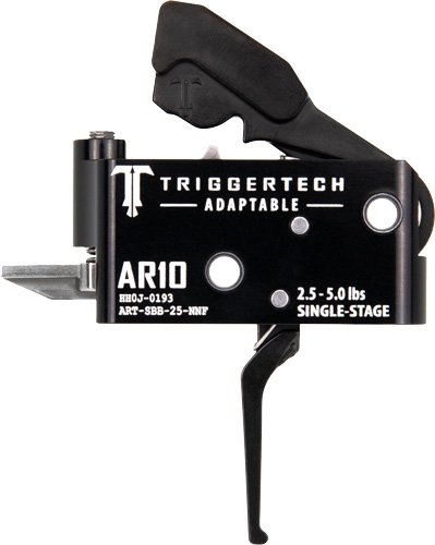 Triggertech AR10 Single Stage - Adaptable Straight Flat Black