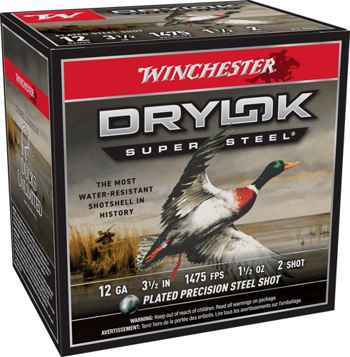 Winchester Drylok 12GA 3.5" - 1-1/2OZ #2 1475FPS 25RD 10BX/C - Image 2