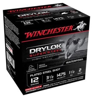 Winchester Drylok 12GA 3.5" - 1-1/2OZ #2 1475FPS 25RD 10BX/C