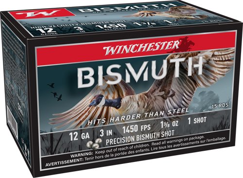 Winchester Bismuth 12GA 3" - 1-3/8OZ #1 15RD 10BX/CS