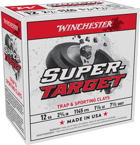 Winchester Target 12GA 2.75" - 1-1/8OZ #7.5 1145FPS 250R Case