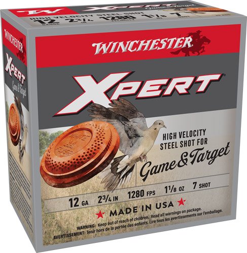 Winchester Xpert Steel 12GA - 2.75" 1-1/8OZ #7 25RD 10BX/CS