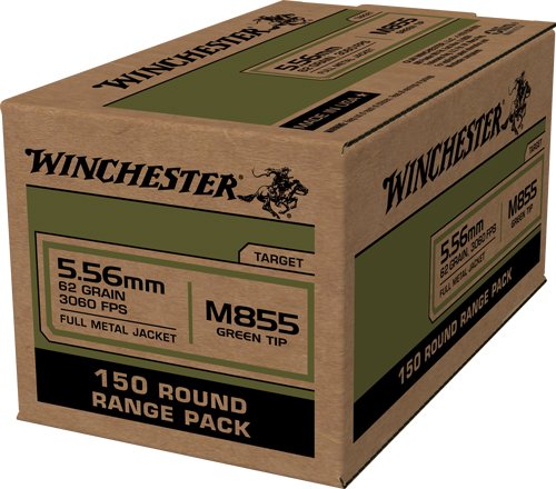 Winchester USA 5.56X45 62GR - Green Tip 600RD Case Lot