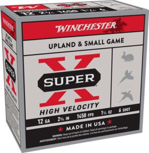 Winchester Super-X 12GA 2.75" - 1-1/4OZ #6 1450FPS 25RD 10BX/C