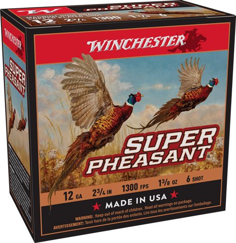 Winchester Super Pheasant 12GA - 1-3/8OZ #6 25RD 10BX/CS