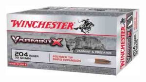 Winchester Varmint-X 204 Ruger - 32GR Polymer Tip 20RD 10BX/CS