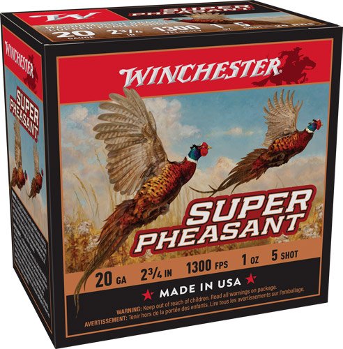 Winchester Super Pheasant 20GA - 1OZ #5 1300FPS 25RD 10BX/CS