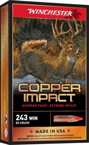 Winchester Copper Impact 243 - WIN 85GR 20RD 10BX/CS - Image 2