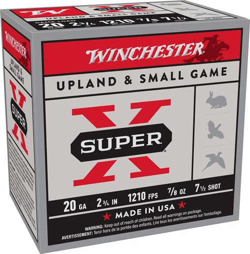 Winchester Super-X 20GA 2.75" - 7/8OZ 7.5 1210FPS 250RD Case