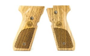 Beretta Grips 92 96 Wood Oval Chkrng