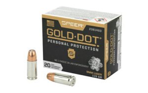 SPR Gold Dot 9mm 115GR HP 20/200