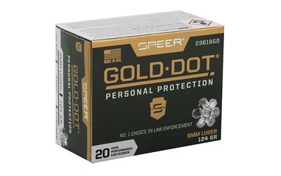 SPR Gold Dot 9mm 124GR HP 20/200 - Image 2