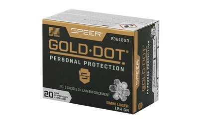 SPR Gold Dot 9mm 124GR HP 20/200 - Image 3