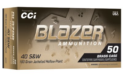 Blazer Brass 40S&W 180GR JHP 50/500