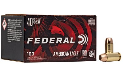 FED Am Eagle 40S&W 180GR FMJ 100/500