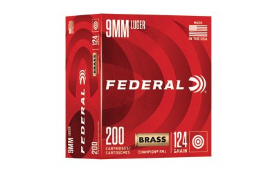 FED Champ 9mm 124GR FMJ 200/1000