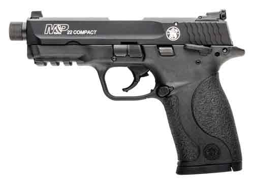 S&W M&P22 Compact 22LR 3.56" - As 10-Shot Matte BLK Threaded
