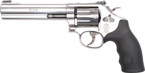 S&W 648 22WMR 6" Patridge FS - Stainless Steel Synthetic Grip