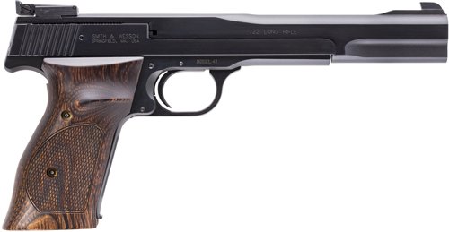 S&W 41 22LR 7" As - 10SH-Ats-TS-DT Blued Wood - Image 3
