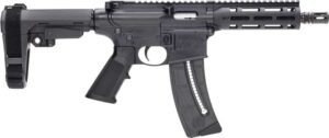 S&W M&P15-22 Pistol 22LR 8" - 25-SH W/Adj Arm Brace Black