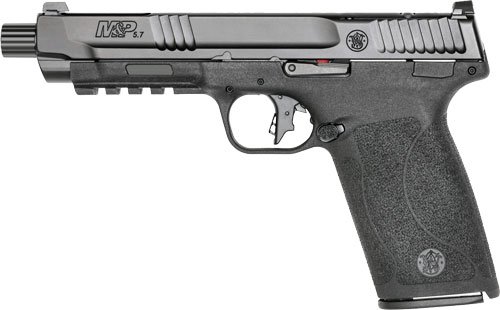 S&W M&P 5.7 No Thumb Safety 5" - 2-22 RD Mags Optic Cut Black