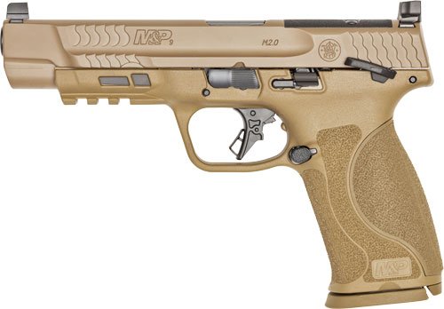 S&W M&P9 M2.0 9mm 5" Optic - Ready 17-Shot Thumb Safety FDE