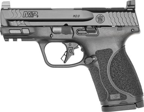 S&W M&P9 M2.0 Compact 9mm 3.6" - 15-SH Optics Ready No Sfty BLK