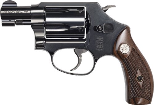 S&W 36 Classic 38SPL+P 1.875" - FS Blued Checkered Wood No Lok - Image 2