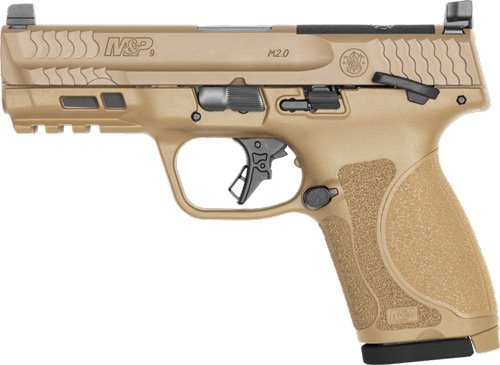 S&W M&P9 M2.0 Compact 9mm 4" - 10-SH Optics Ready Safety FDE