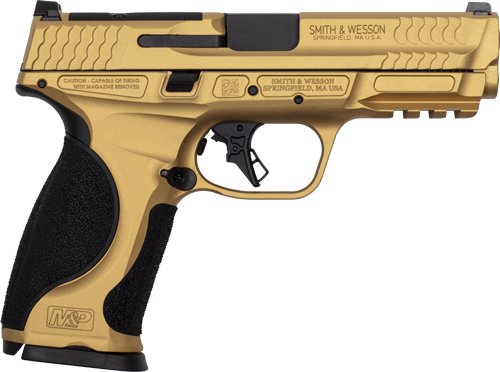 S&W M&P9 M2.0 Metal 9mm 4.25" - 17-Shot Gold Cerakote - Image 2