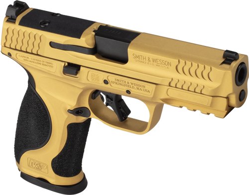 S&W M&P9 M2.0 Metal 9mm 4.25" - 17-Shot Gold Cerakote - Image 3
