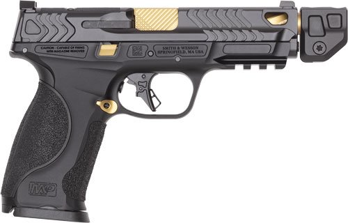 S&W PC M&P9 M2.0 Metal 9mm Or - NTS Black FR/Gold PVD BBL Talo