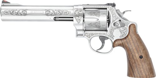 S&W 629 Engraved 44 MAG 6.5" - 6-Shot Walnut Grips SS - Image 2