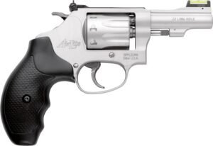 S&W 317 Airlite 22LR 3" As - SS 8-Shot Hi-Viz Rubber
