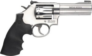 S&W 617 22LR 4" As 10-Shot - Stainless Black Rubber