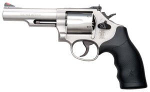 S&W 66 357 MAG 4.25" Adj - 6-Shot Stainless Rubber